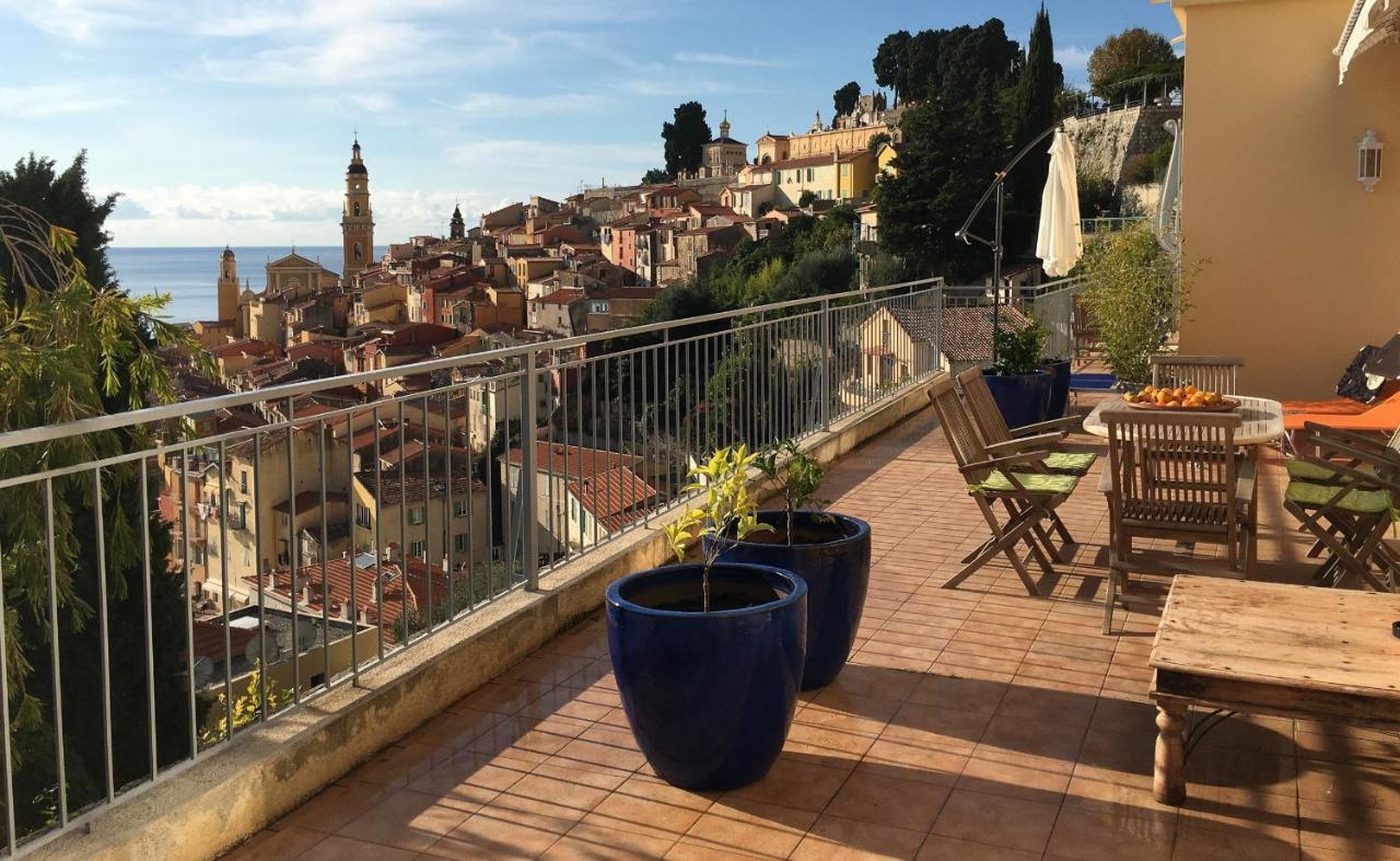 Appartamento L'ensoleillée Vue Panoramique Mer, 250 M De La Et Du Centre Mentone