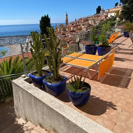 Villa l'ensoleillée vue panoramique mer, 250 m de la plage et du centre ville Mentone Esterno foto