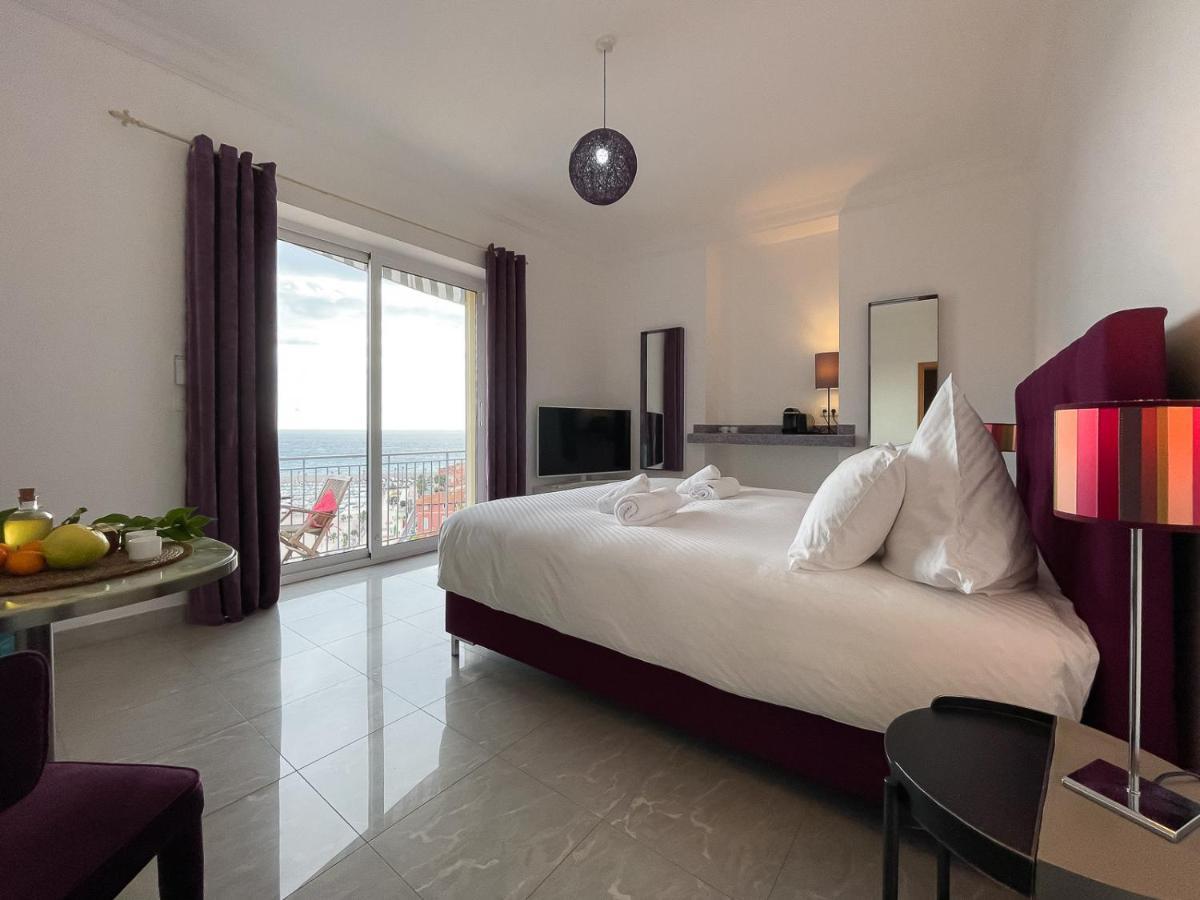 L'ensoleillee Vue Panoramique Mer, 250 M De La Et Du Centre Appartement Menton