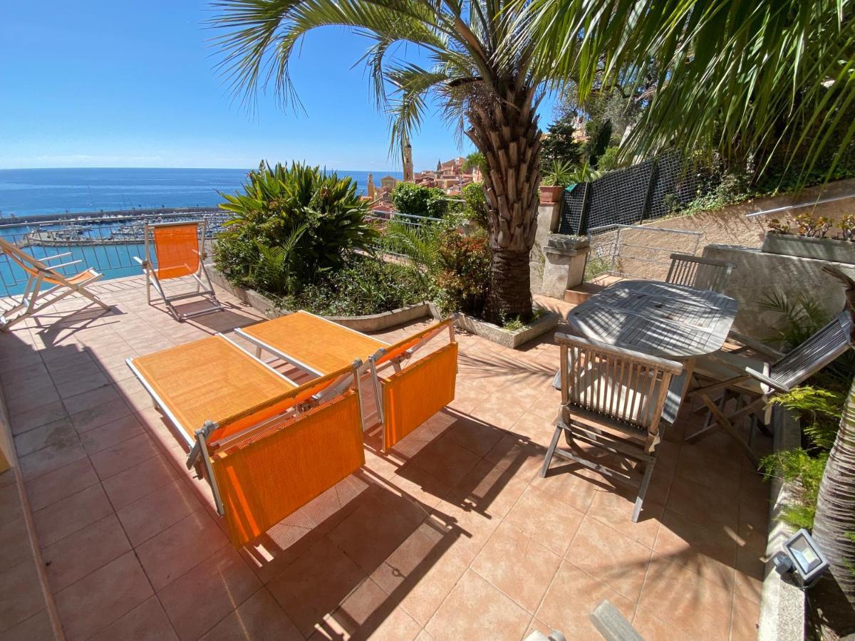 L'ensoleillee Vue Panoramique Mer, 250 M De La Et Du Centre Apartamento Menton