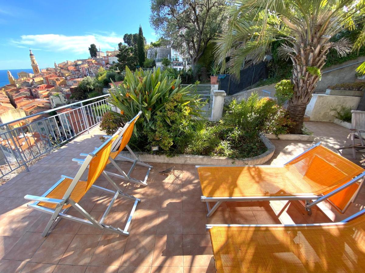 L'ensoleillee Vue Panoramique Mer, 250 M De La Et Du Centre * Menton