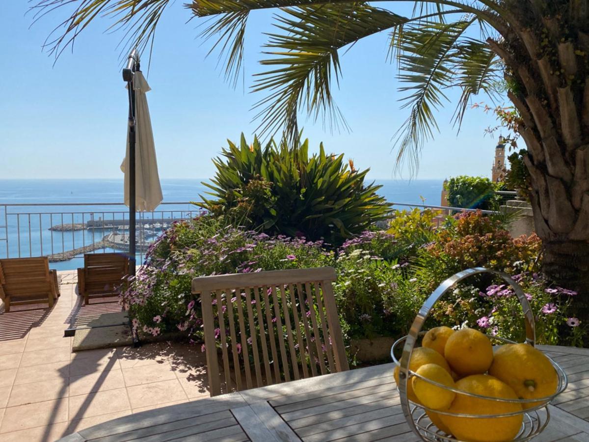 L'ensoleillée Vue Panoramique Mer, 250 M De La Et Du Centre * Menton