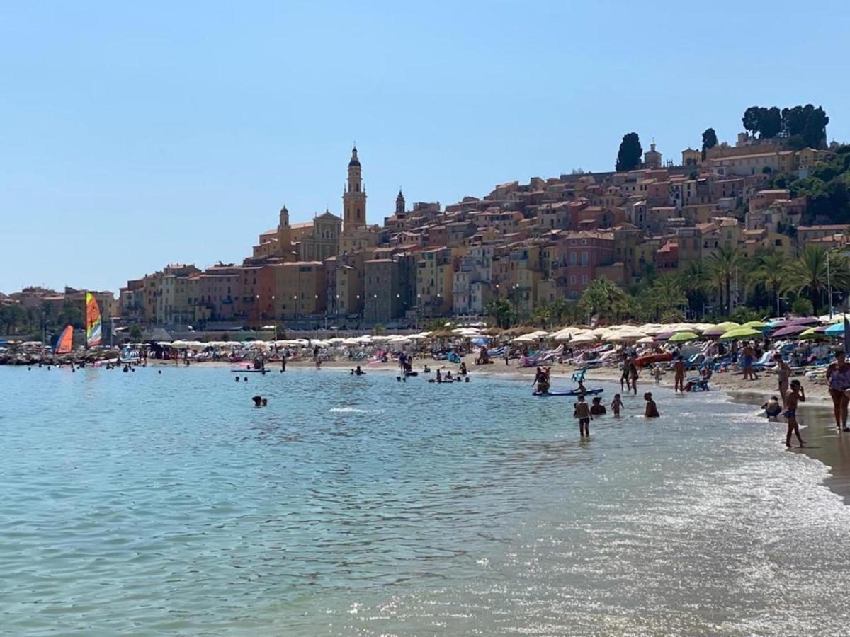 L'ensoleillée Vue Panoramique Mer, 250 M De La Et Du Centre Appartement Menton